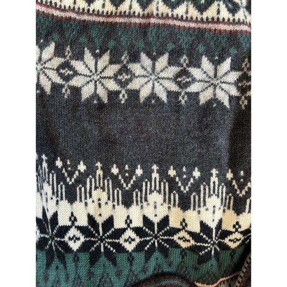 Vintage 90s Dale Of Norway Pure New Wool Sweater Mens Large Grandpa Christmas - Picture 9 of 11